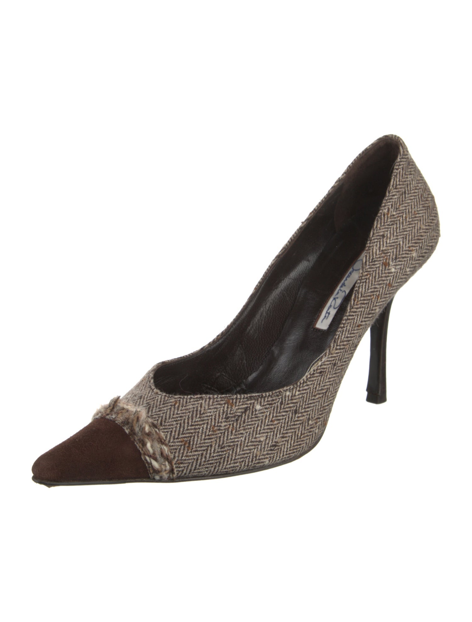 Oscar de la Renta Colorblock Pattern Pumps