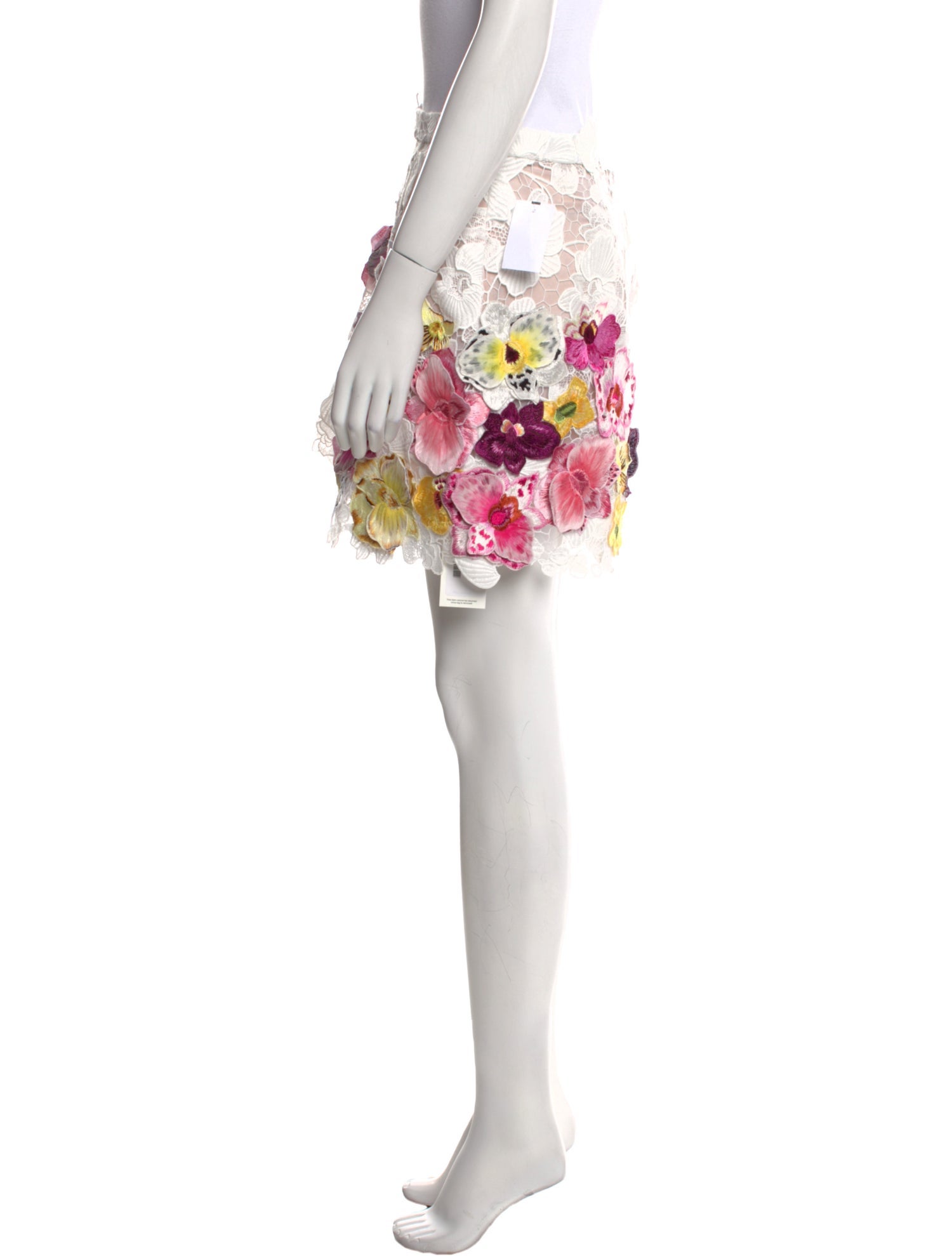 Oscar de la Renta Floral Print Mini Shorts w/ Tags