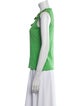 Oscar de la Renta Silk Crew Neck Top