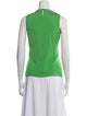 Oscar de la Renta Silk Crew Neck Top