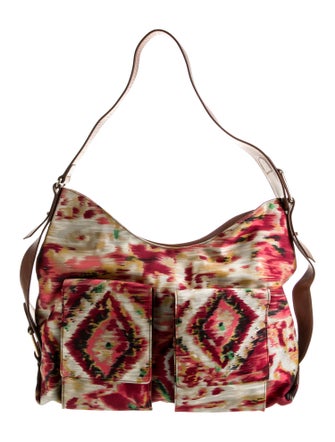 Oscar de la Renta Canvas Hobo