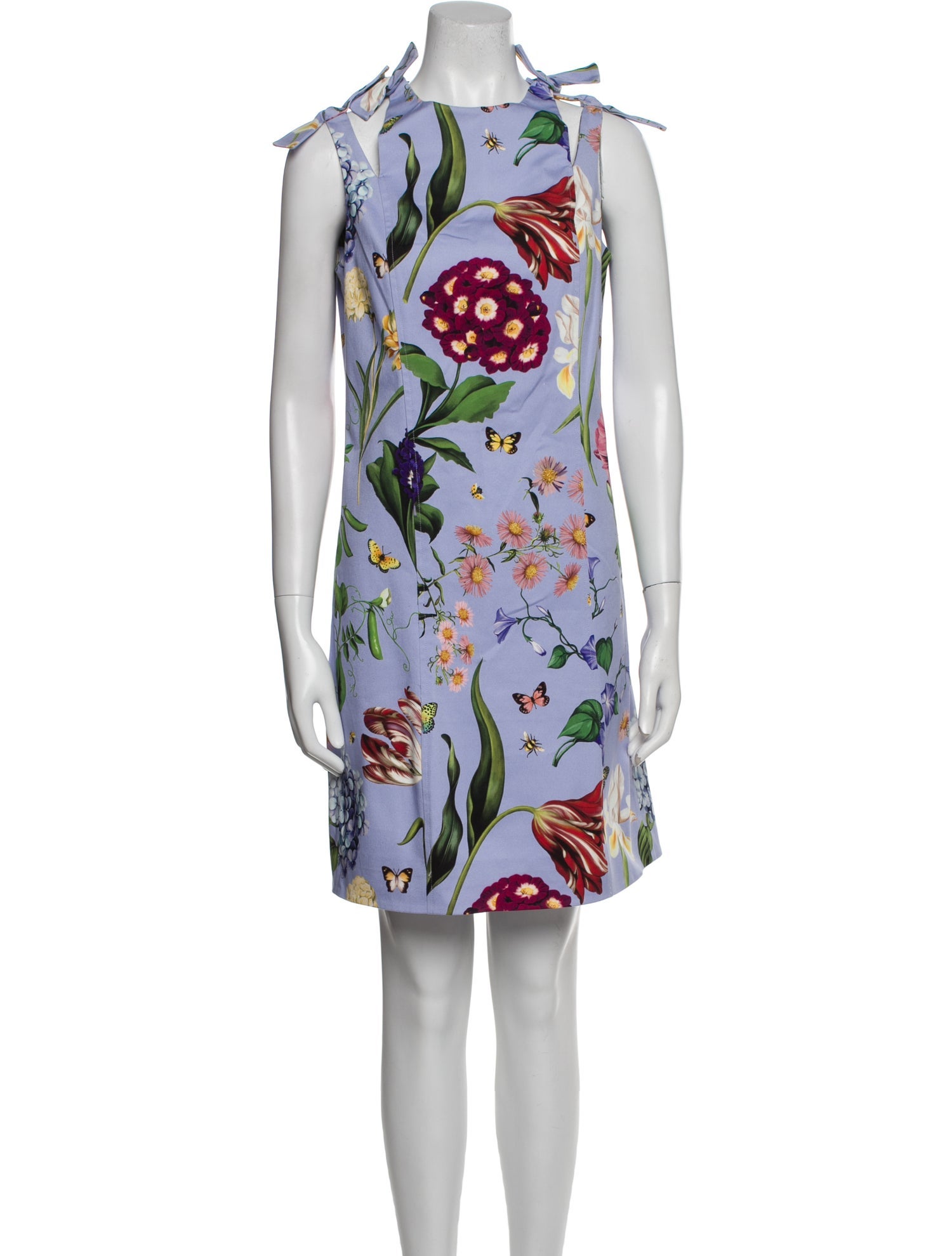 Oscar de la Renta Printed Knee-Length Dress