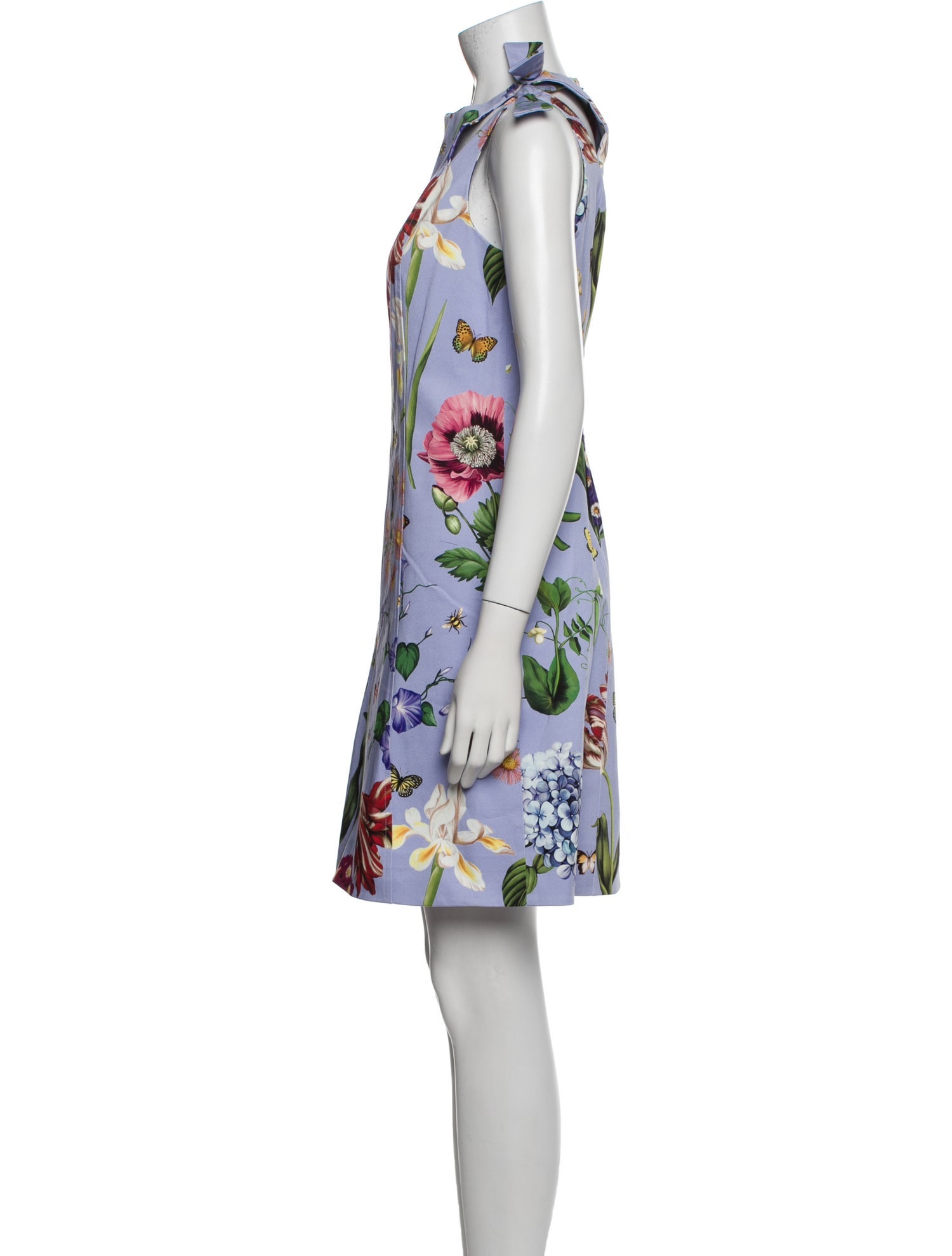 Oscar de la Renta Printed Knee-Length Dress