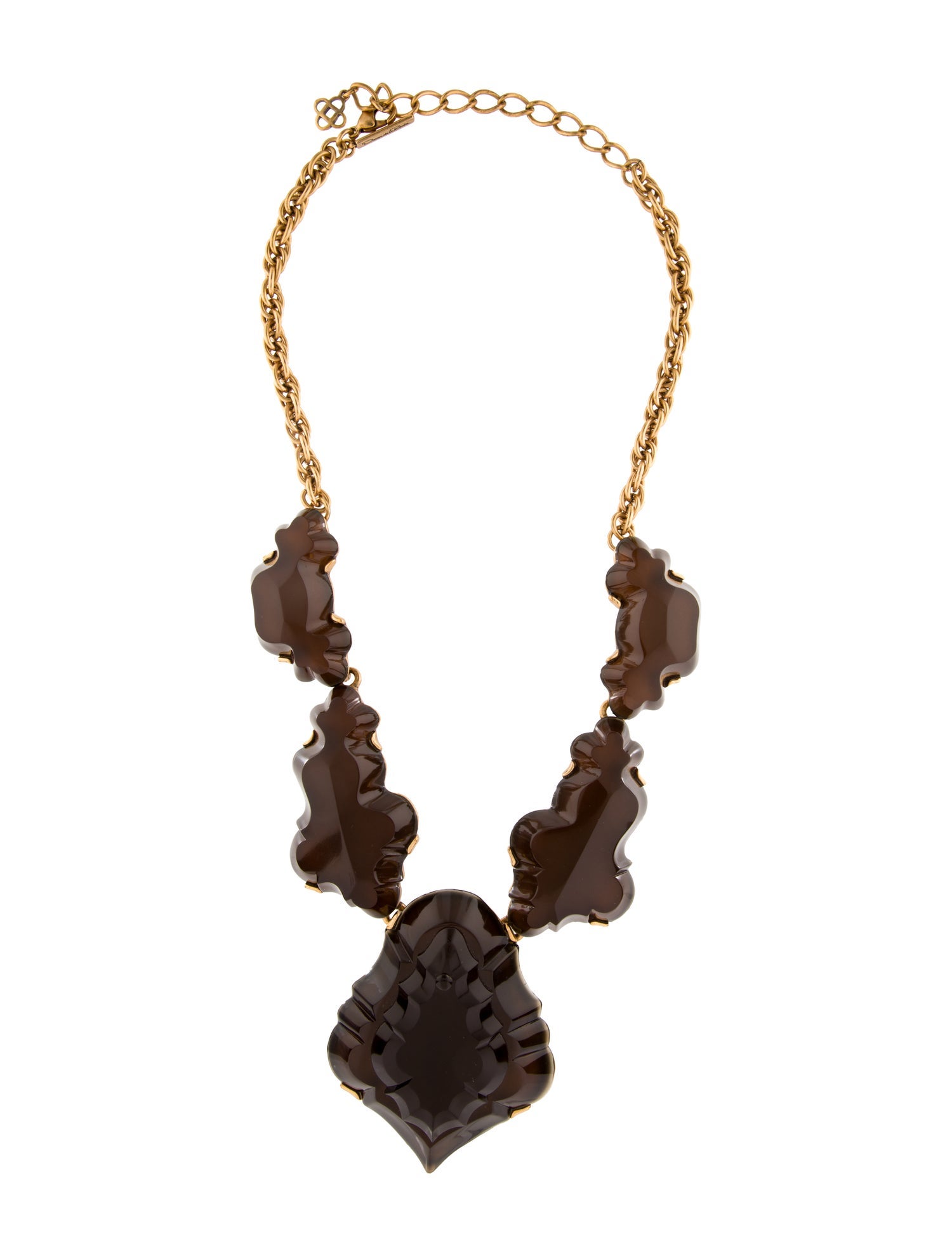 Oscar de la Renta Oversize Resin Collar Necklace