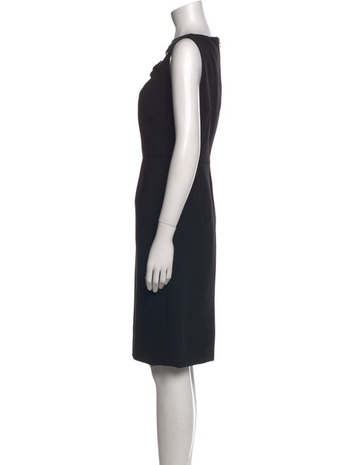 Oscar de la Renta Virgin Wool Knee-Length Dress