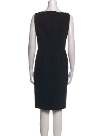 Oscar de la Renta Virgin Wool Knee-Length Dress