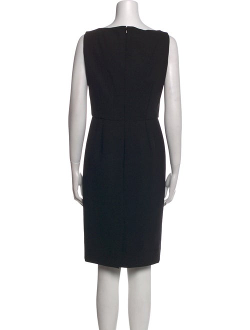 Oscar de la Renta Virgin Wool Knee-Length Dress