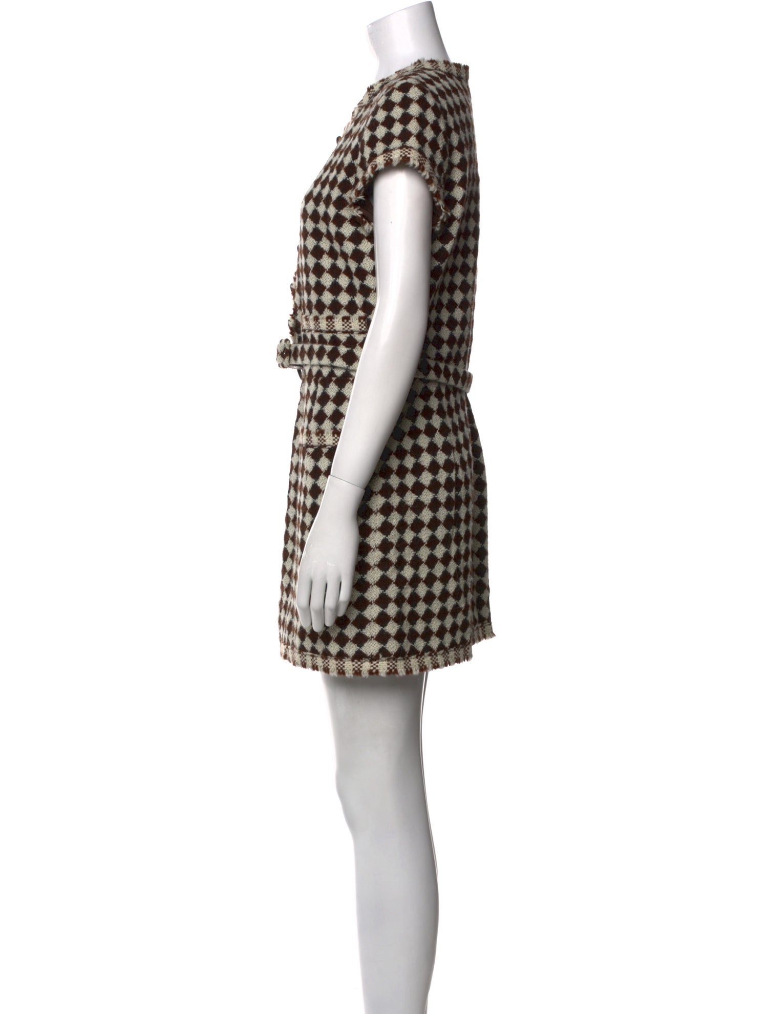 Oscar de la Renta Alpaca Mini Dress