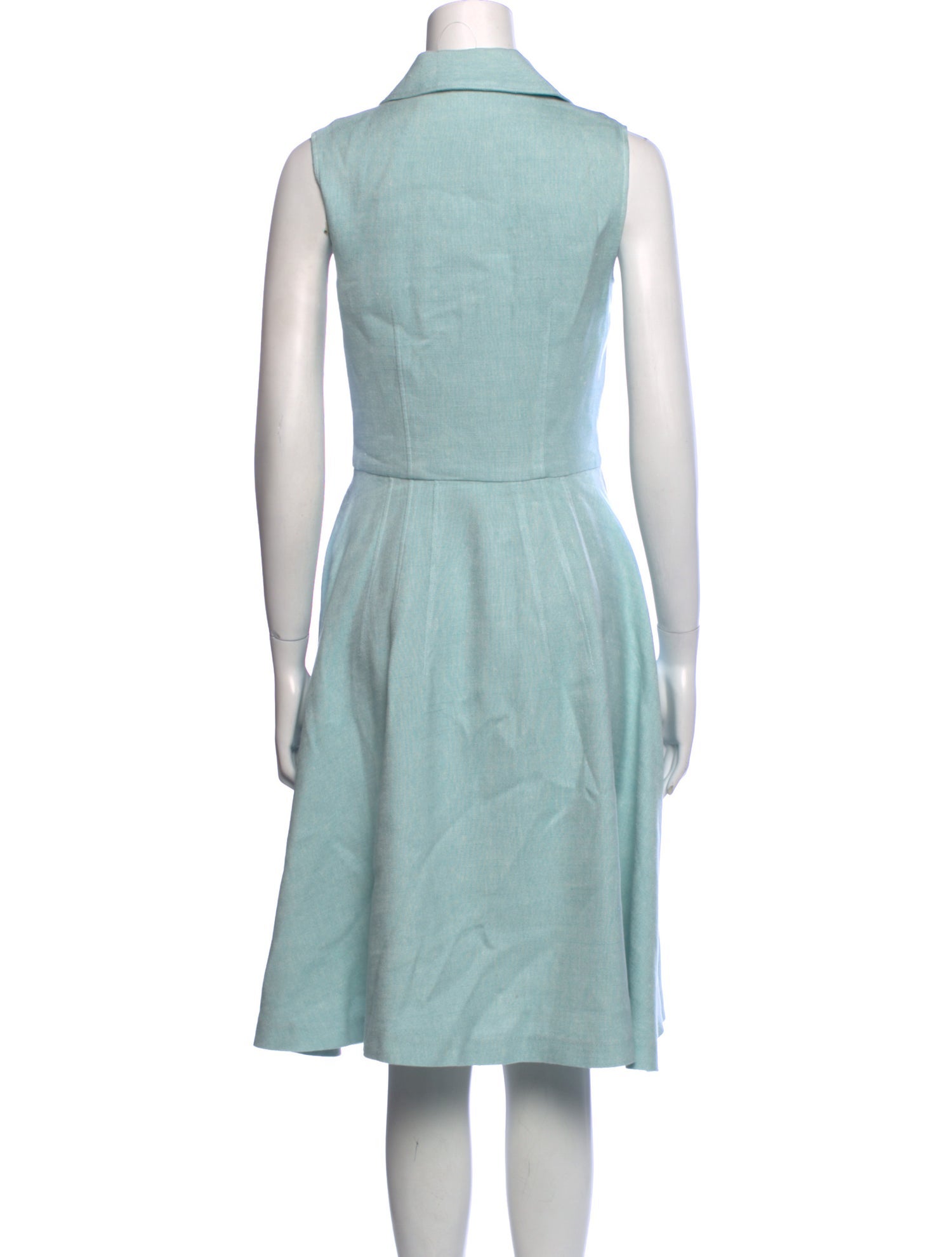 Oscar de la Renta Silk Midi Length Dress