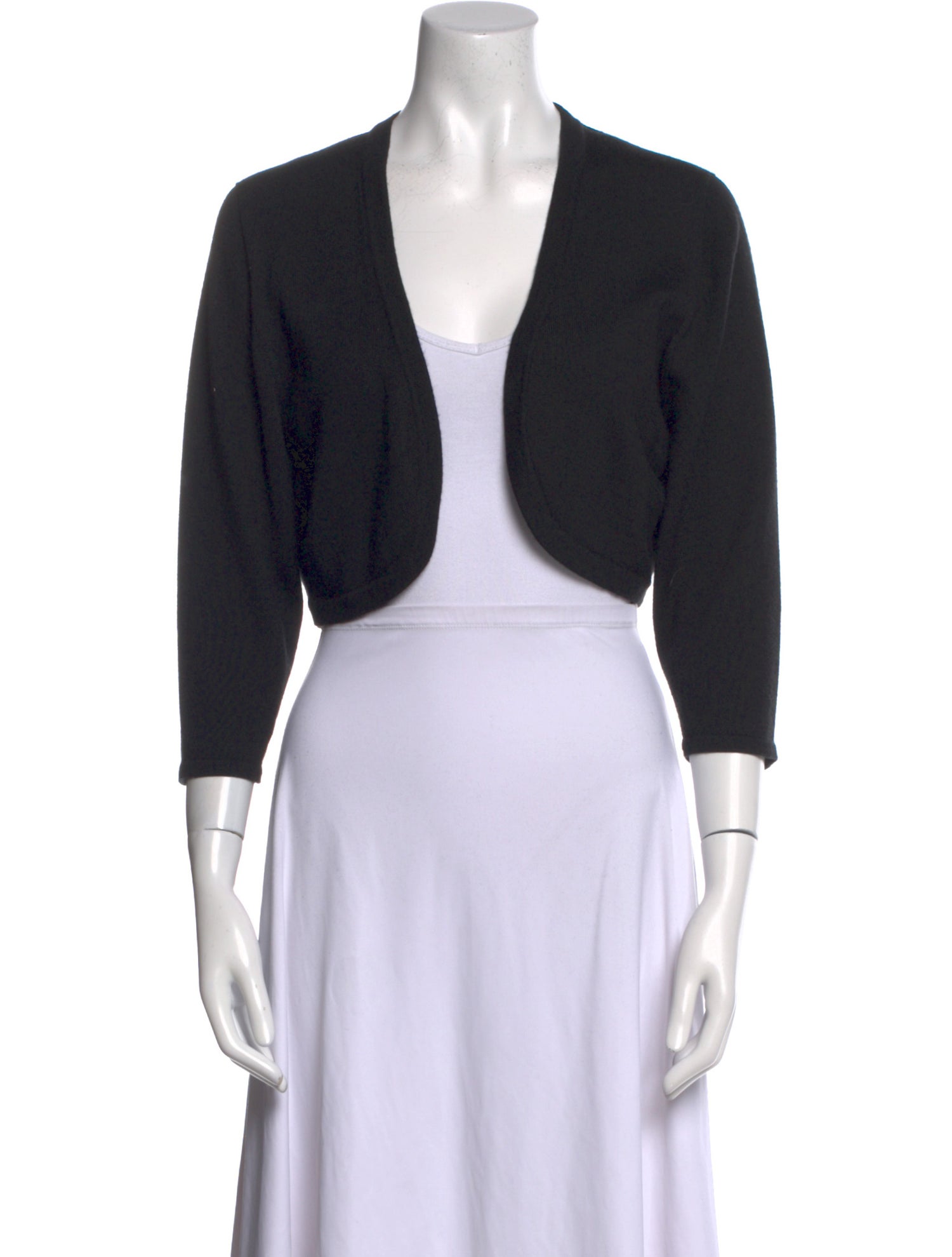 Oscar de la Renta Cashmere Open Front Sweater