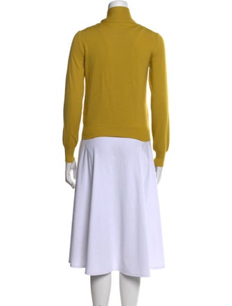 Oscar de la Renta Virgin Wool Tie Neck Sweater