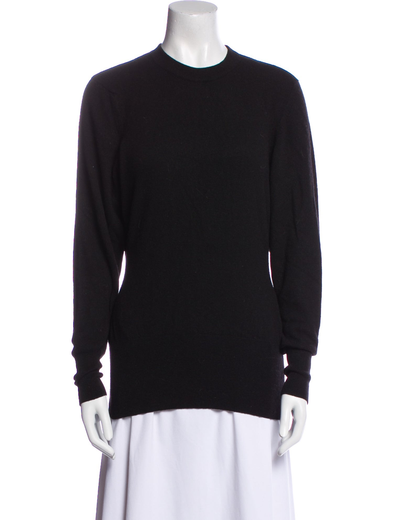 Oscar de la Renta Cashmere Crew Neck Top