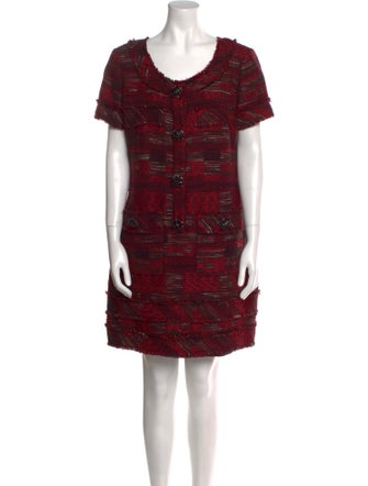 Oscar de la Renta Printed Mini Dress