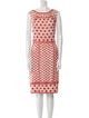 Oscar de la Renta Silk Midi Length Dress