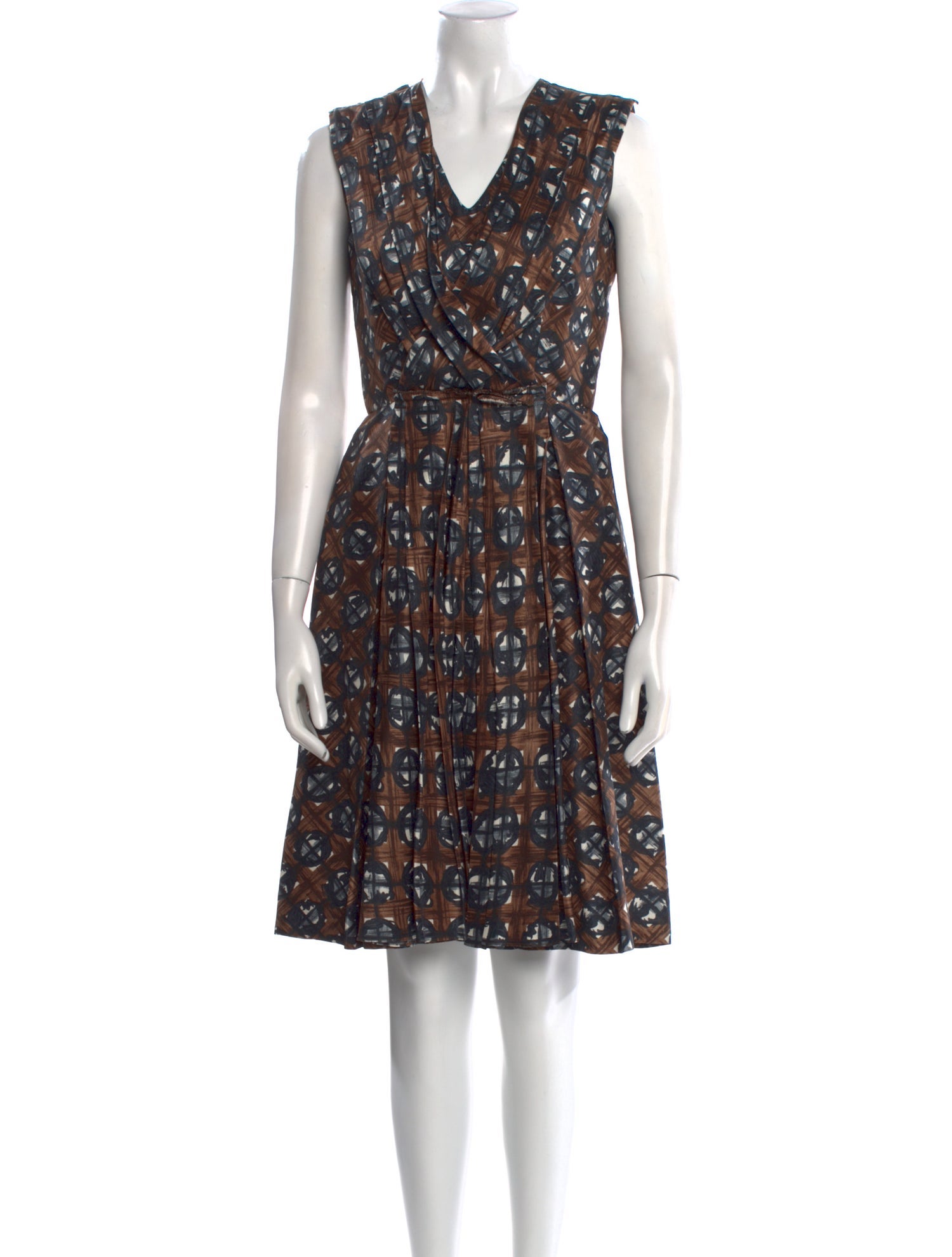 Oscar de la Renta Silk Knee-Length Dress