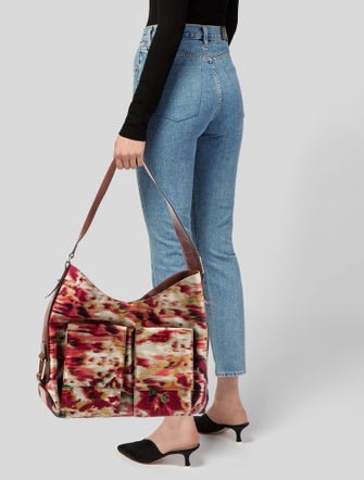 Oscar de la Renta Canvas Hobo