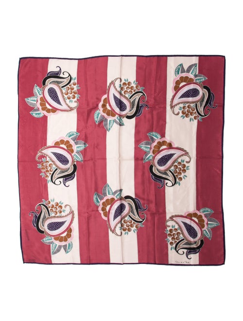 Oscar de la Renta Silk Printed Scarf