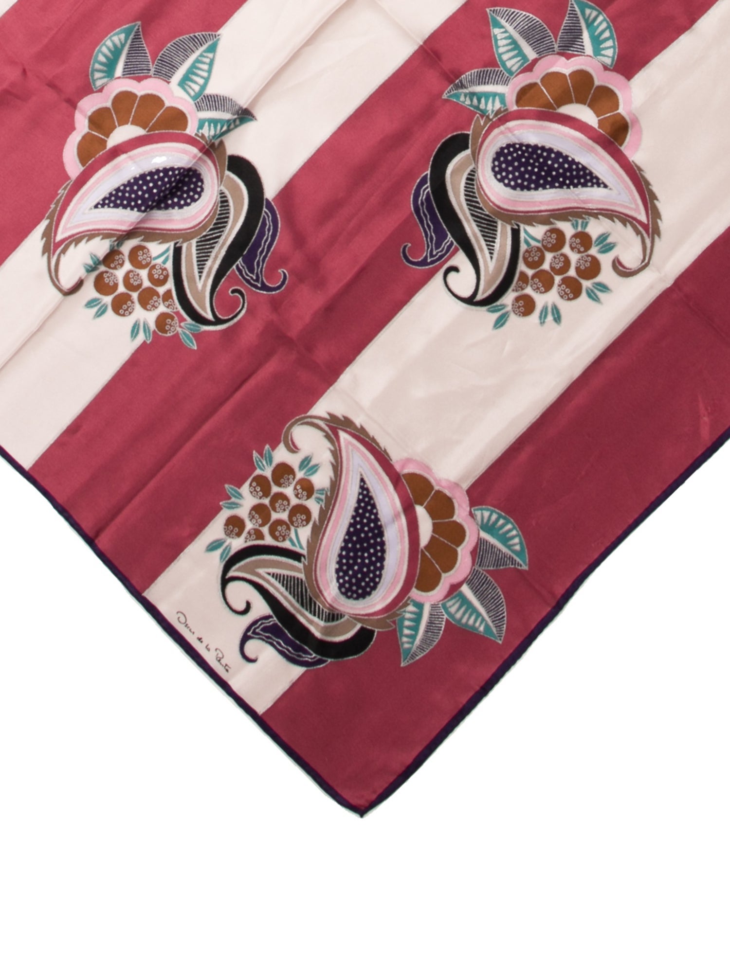 Oscar de la Renta Silk Printed Scarf