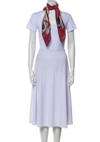 Oscar de la Renta Silk Printed Scarf