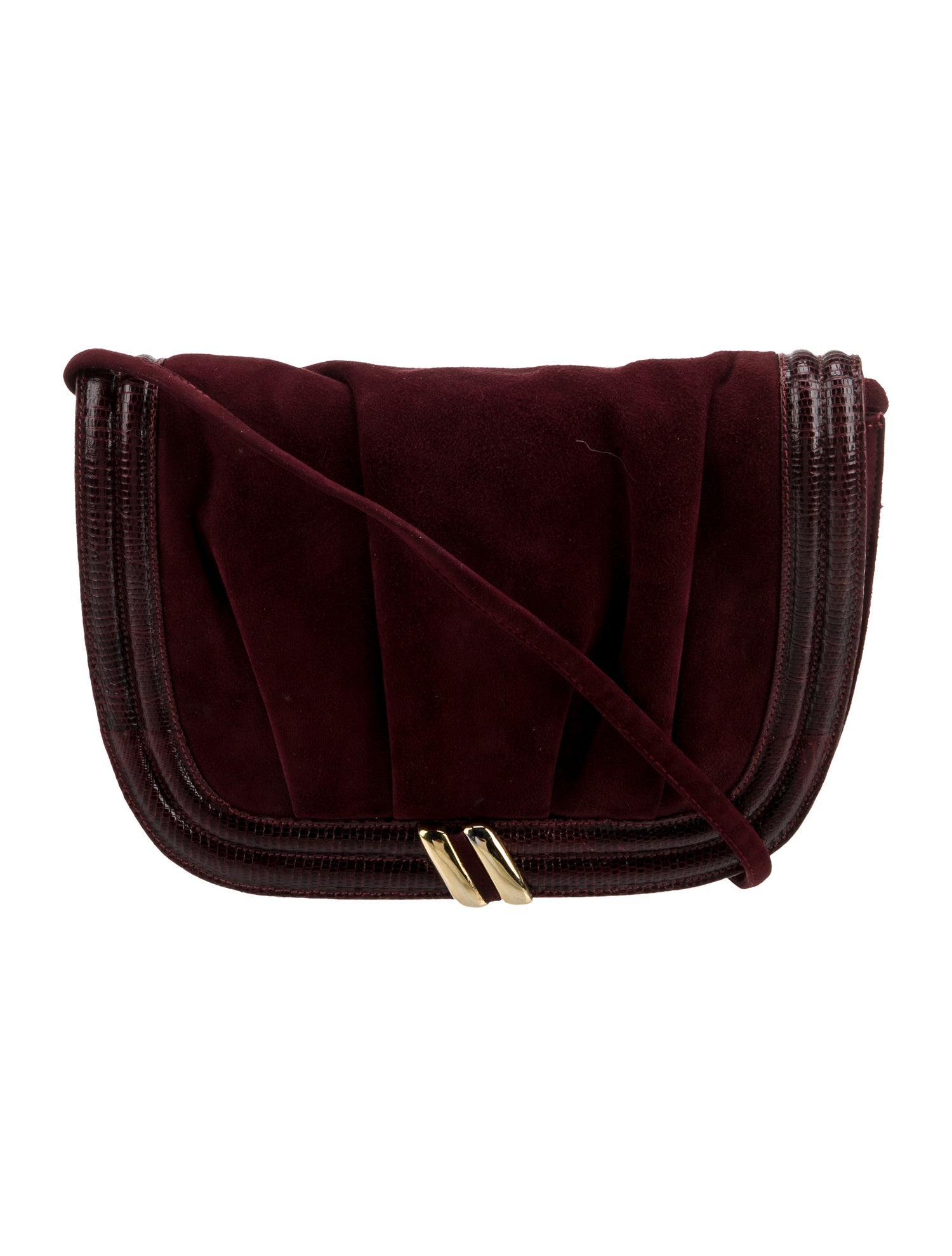 Oscar de la Renta Suede Shoulder Bag