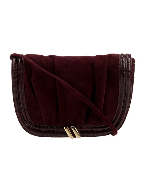 Oscar de la Renta Suede Shoulder Bag