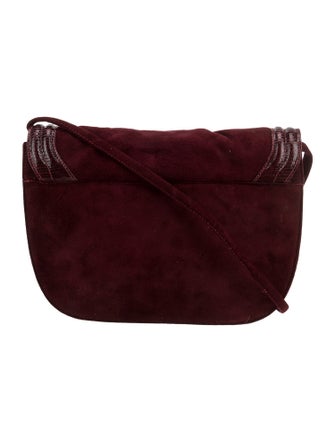 Oscar de la Renta Suede Shoulder Bag