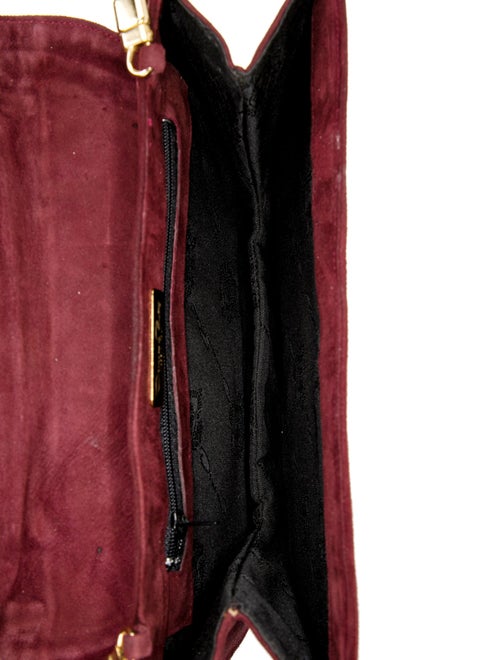 Oscar de la Renta Suede Shoulder Bag