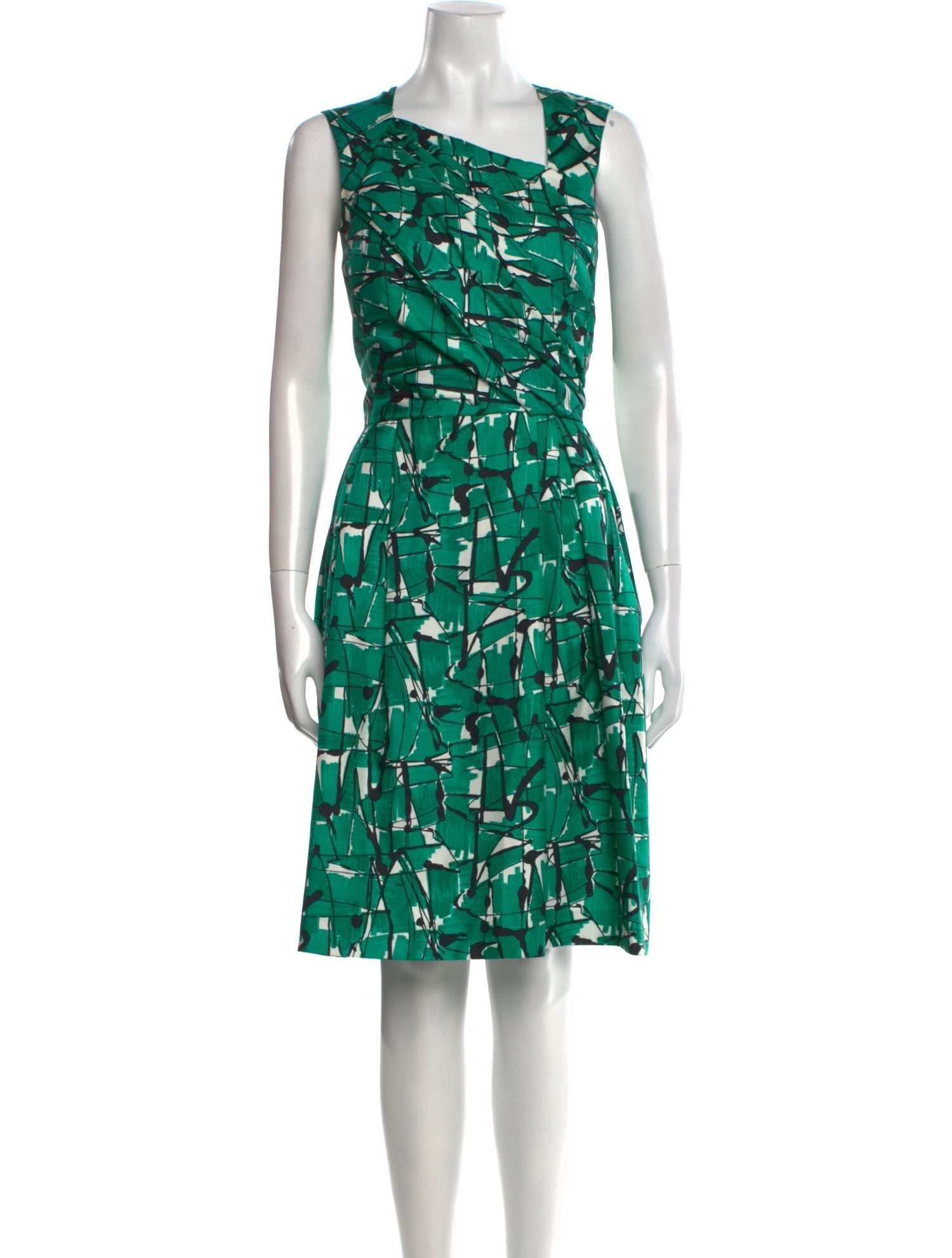 Oscar de la Renta Silk Knee-Length Dress