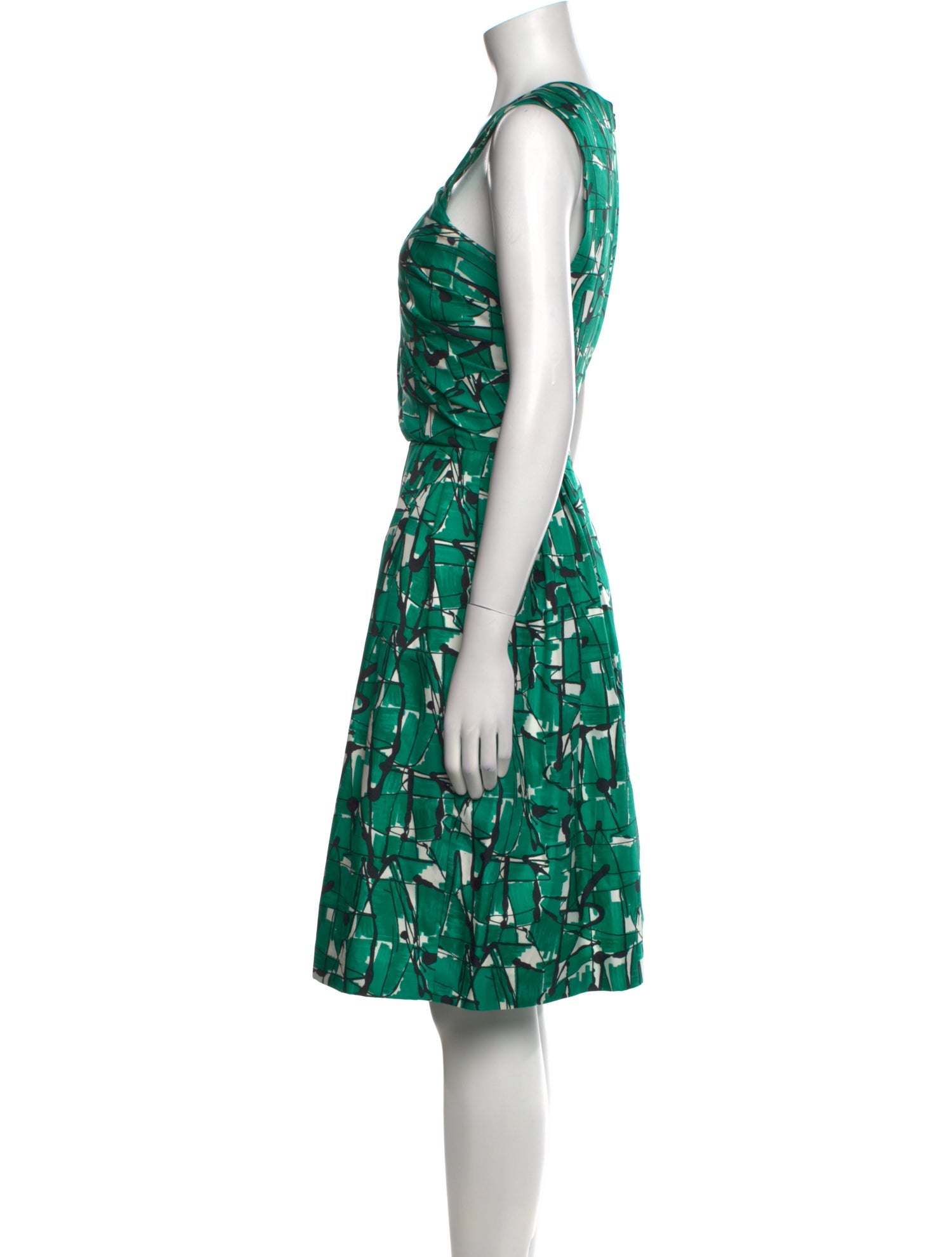Oscar de la Renta Silk Knee-Length Dress