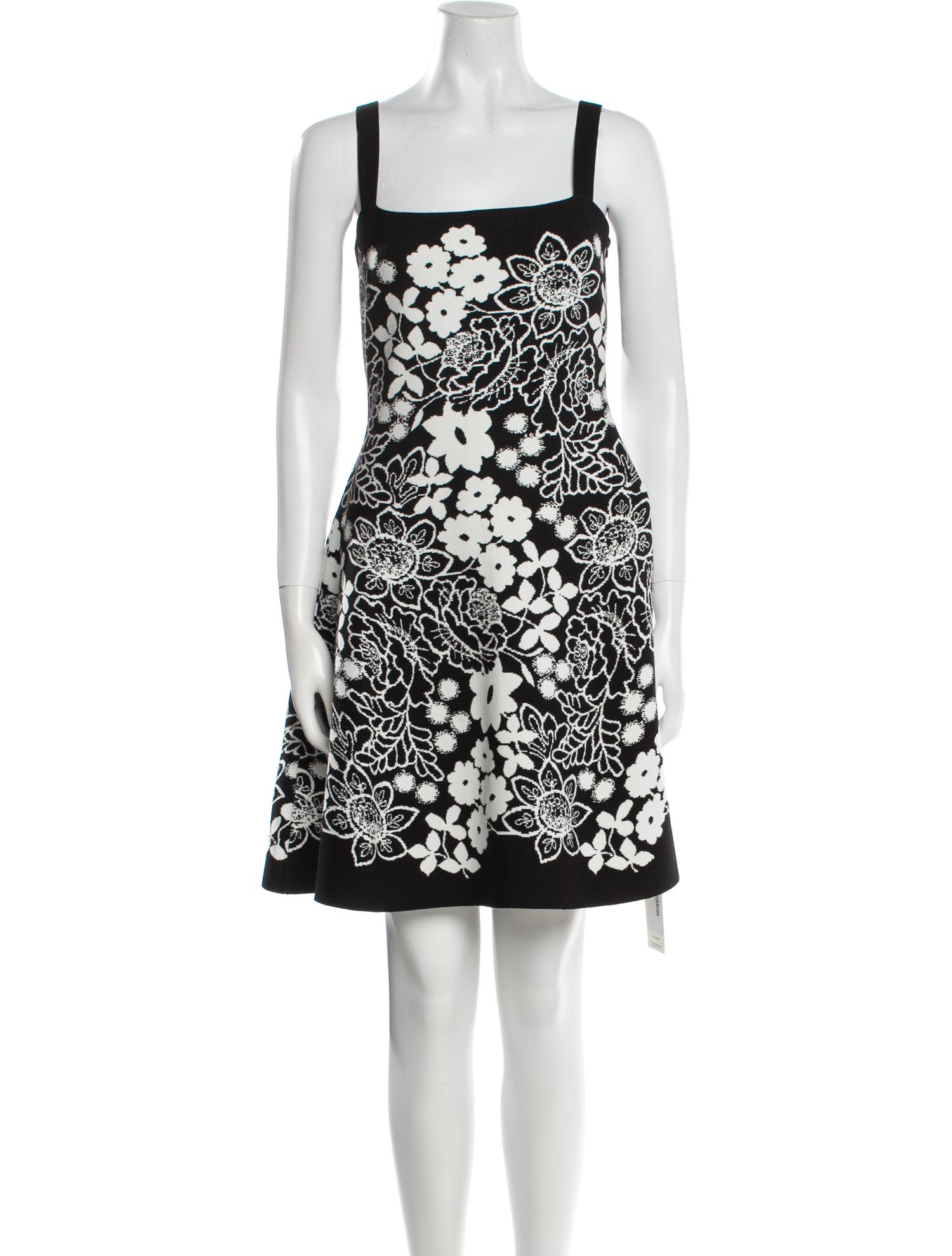Oscar de la Renta Floral Print Mini Dress