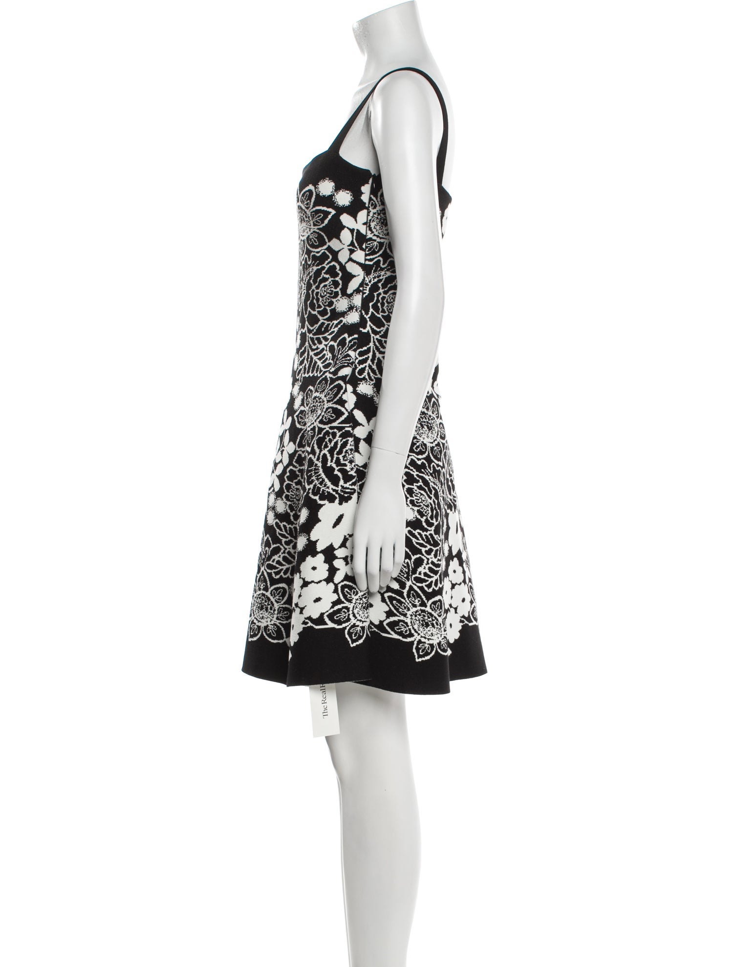 Oscar de la Renta Floral Print Mini Dress