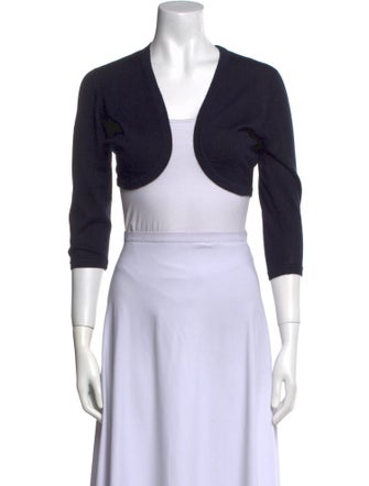 Oscar de la Renta Cashmere Open Front Sweater