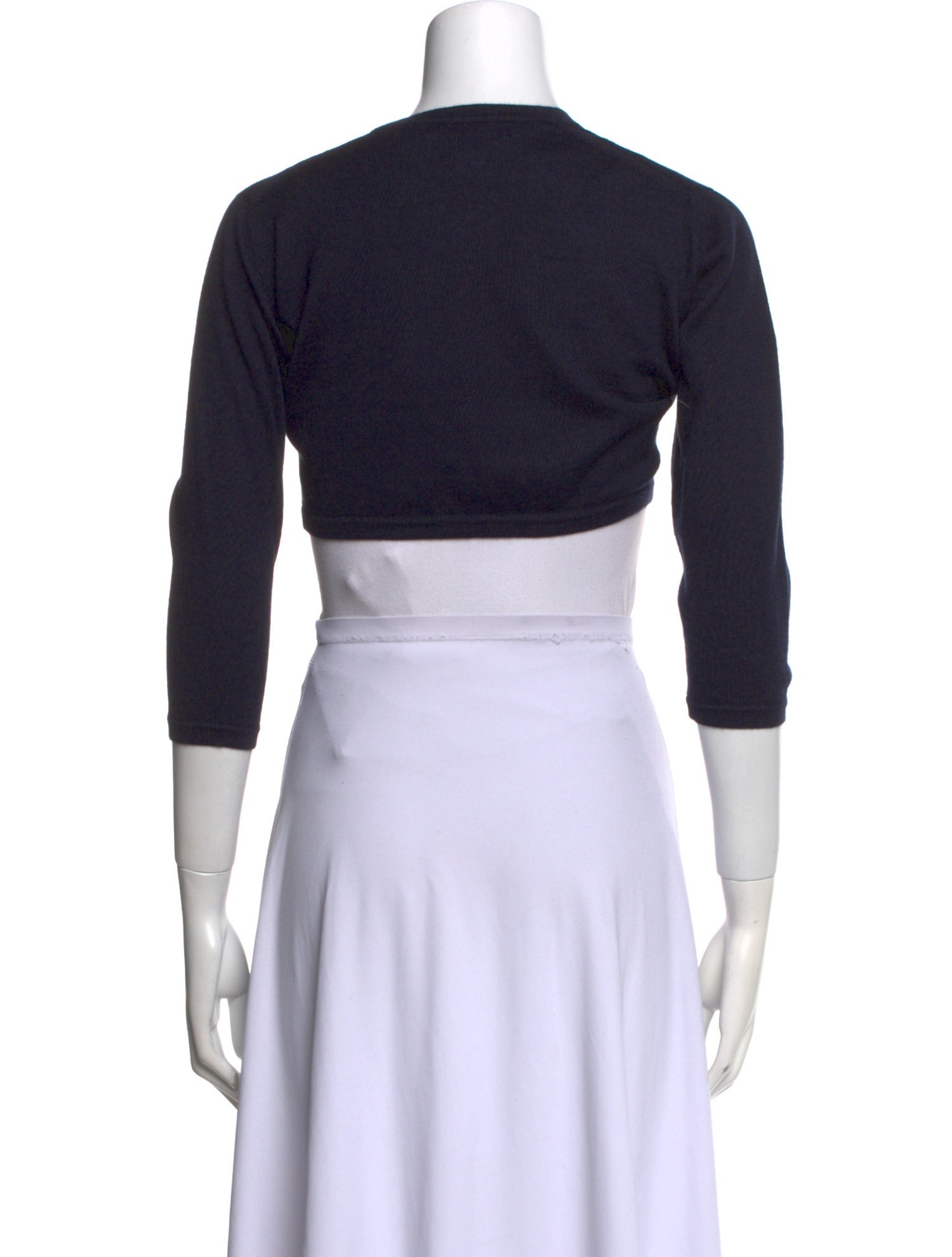 Oscar de la Renta Cashmere Open Front Sweater