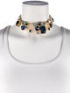 Oscar de la Renta Resin & Crystal Collar Necklace