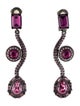 Oscar de la Renta Crystal Clip-On Drop Earrings