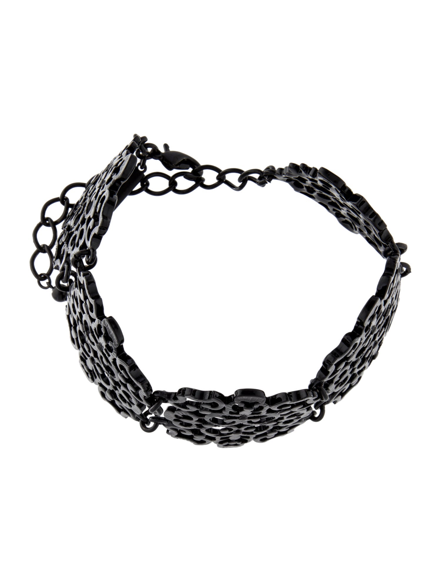 Oscar de la Renta Enamel Filigree Choker Necklace