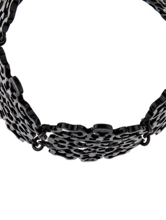 Oscar de la Renta Enamel Filigree Choker Necklace