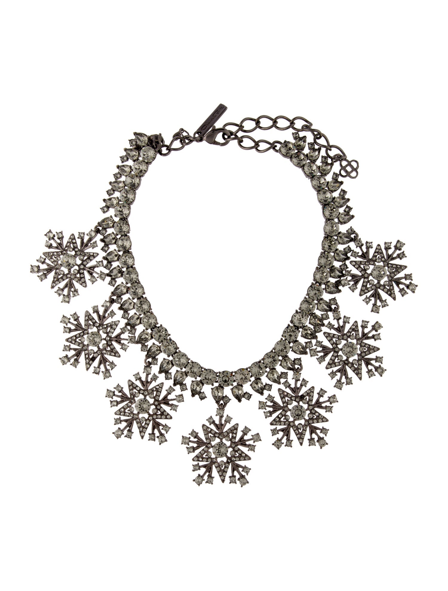 Oscar de la Renta Crystal Star Collar Necklace