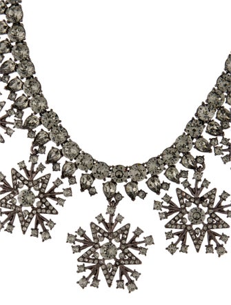 Oscar de la Renta Crystal Star Collar Necklace