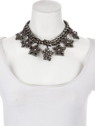 Oscar de la Renta Crystal Star Collar Necklace