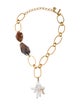 Oscar de la Renta Pearl and Multi Stone Choker Necklace