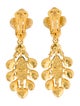 Oscar de la Renta Crystal & Resin Clip-On Drop Earrings