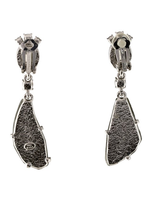 Oscar de la Renta Crystal & Resin Drop Earrings