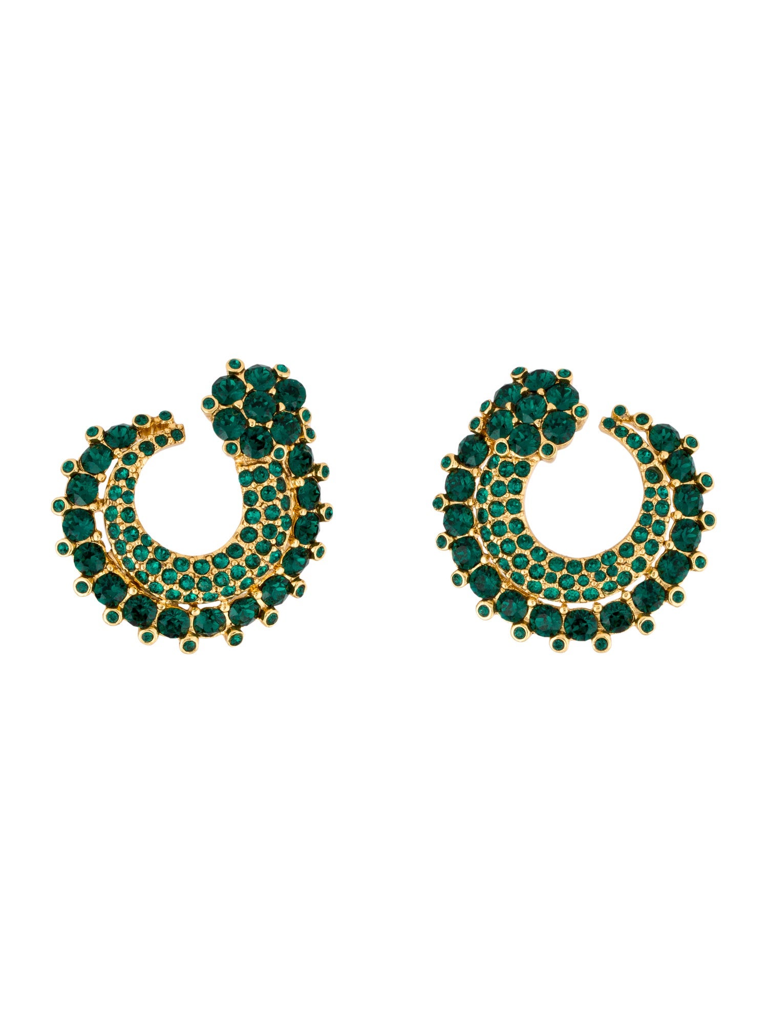 Oscar de la Renta Crystal Drop Earrings