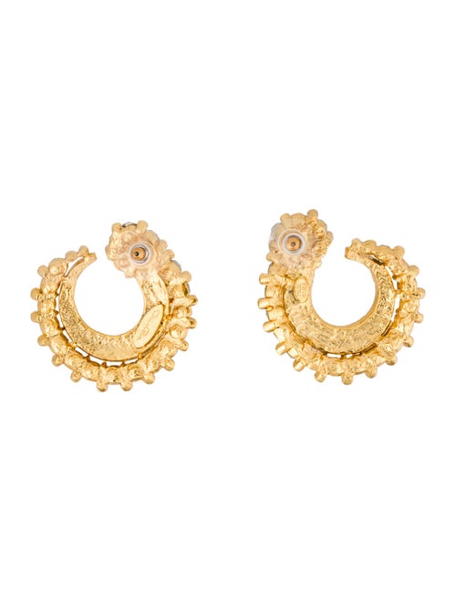 Oscar de la Renta Crystal Drop Earrings