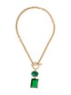 Oscar de la Renta Crystal Toggle Necklace