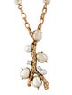 Oscar de la Renta Faux Pearl & Crystal Great Barrier Pendant Necklace