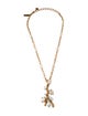 Oscar de la Renta Faux Pearl & Crystal Great Barrier Pendant Necklace