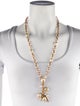 Oscar de la Renta Faux Pearl & Crystal Great Barrier Pendant Necklace