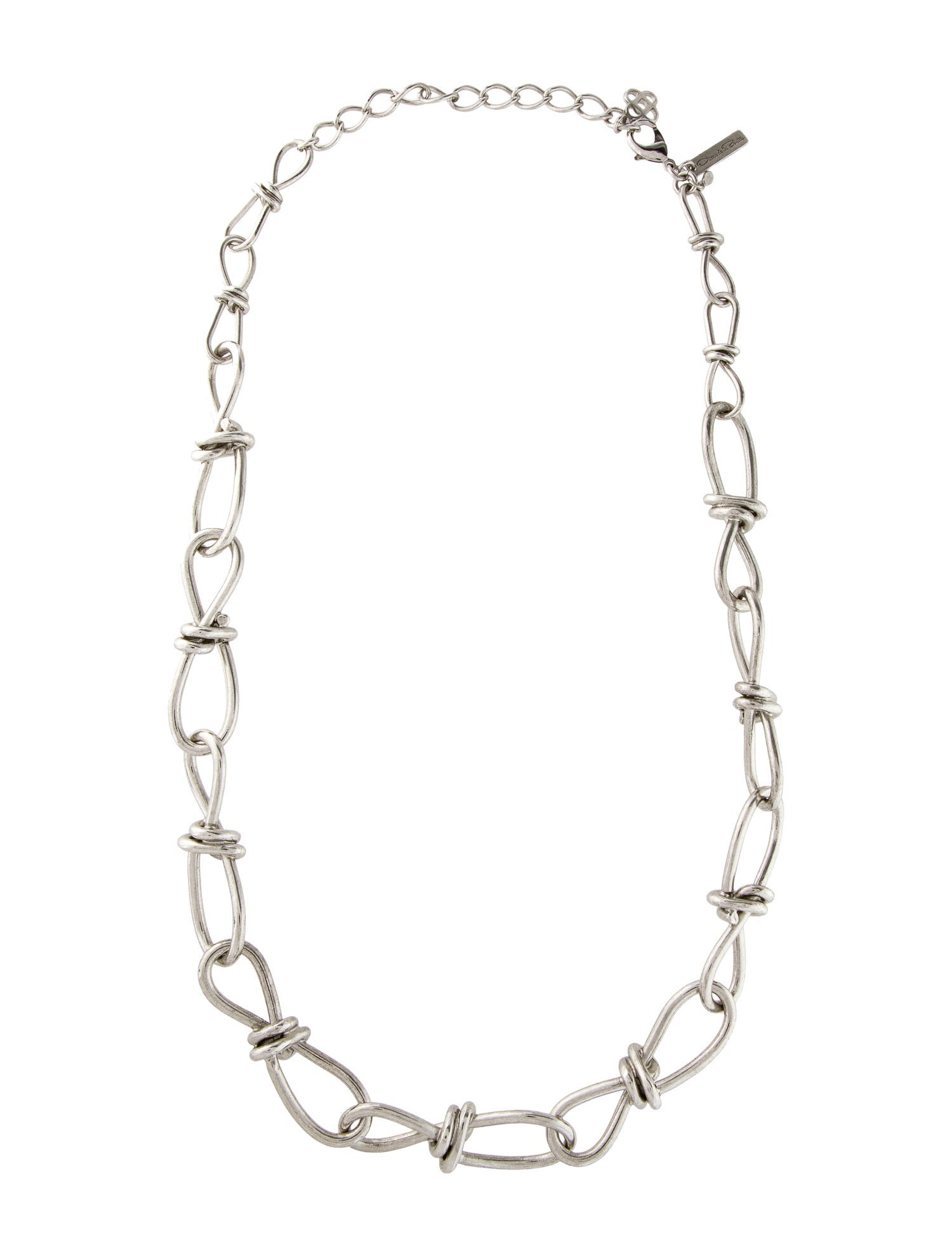Oscar de la Renta Thick Knot Motif Chain Necklace